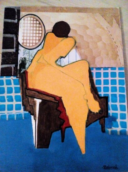 beauté féminine  - A Paint Artwork by Abdallah Abdi Badmah