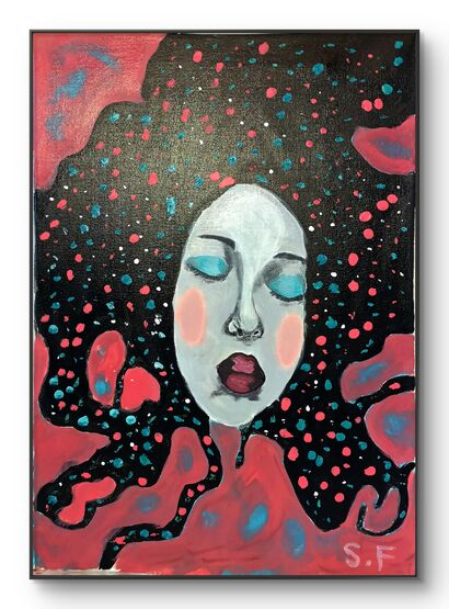 Marea interior  - a Paint Artowrk by Souad El Fathi