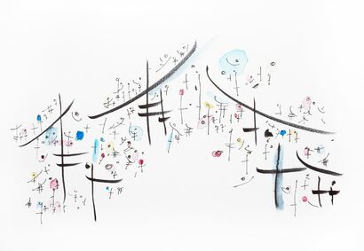 Landscape is like a musical partition - a Paint Artowrk by Paul Jeanteur