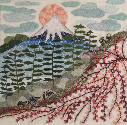 Fuji - a Paint Artwork by Stephanie Brucks - STICKART