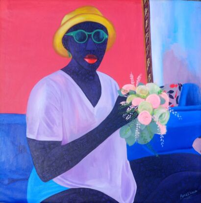 Not all roses are red - a Paint Artowrk by Agina Chinedu