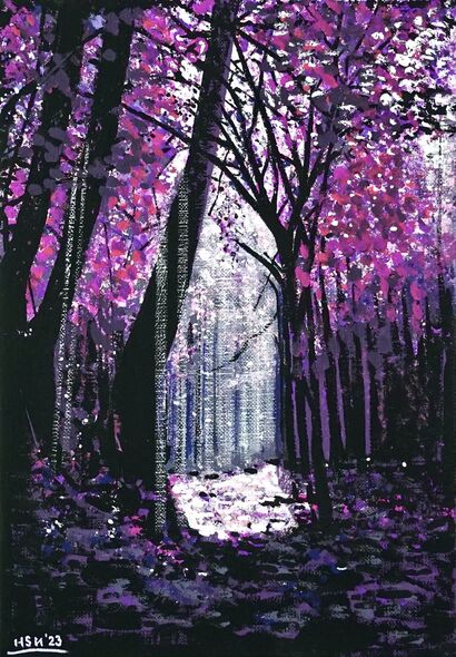 The Violet Forest - a Paint Artowrk by HsunArt