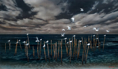  Return to the sea where we were born - a Paint Artowrk by MIKA HOSHI