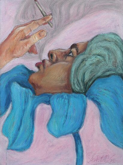 Self Portrait #4 - a Paint Artowrk by Maksim  Shlafer 