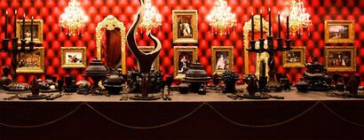 The Royal Feast baroque table (in chocolate) - a Sculpture & Installation Artowrk by Gerhard Petzl