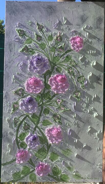 Rose vintage sabby chic  - A Paint Artwork by Monica Di Primio