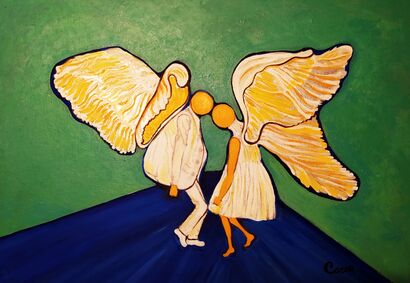 ANGELS OF LOVE - a Paint Artowrk by Cocca