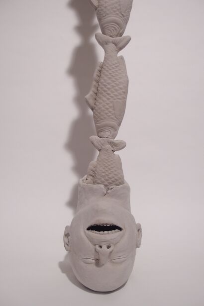 Head fish - a Sculpture & Installation Artowrk by sabatier camille