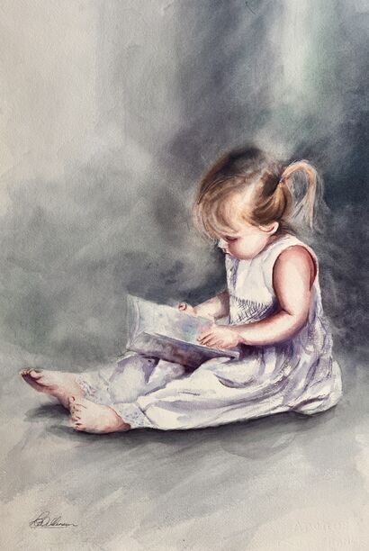 A World of Her Own - a Paint Artowrk by Sharon Wilkinson