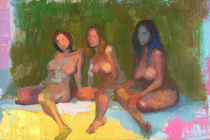 Les trois graces - A Paint Artwork by Lea bou habib