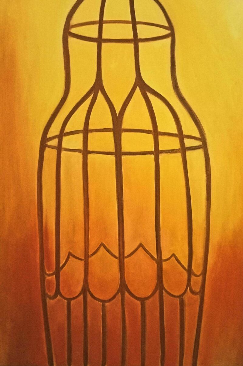 Cage - a Paint by Lenia Chrysikopoulou