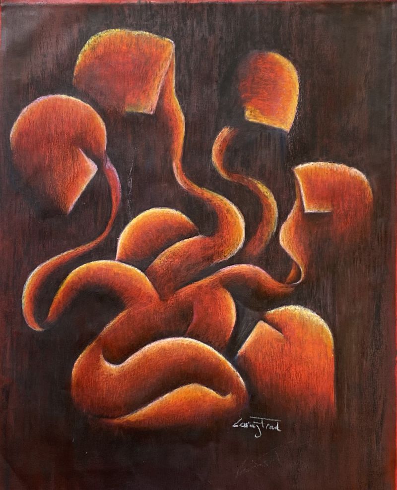 Veils Of Sorrow - Original piece - a Paintings by LJ