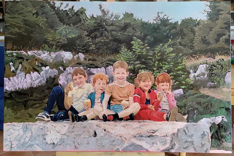 Bambini - a Paintings by L A P