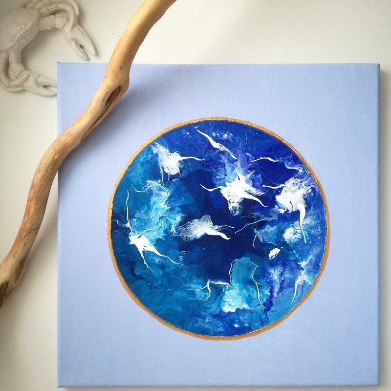 Blue World III - a Paint by mrsfalckon