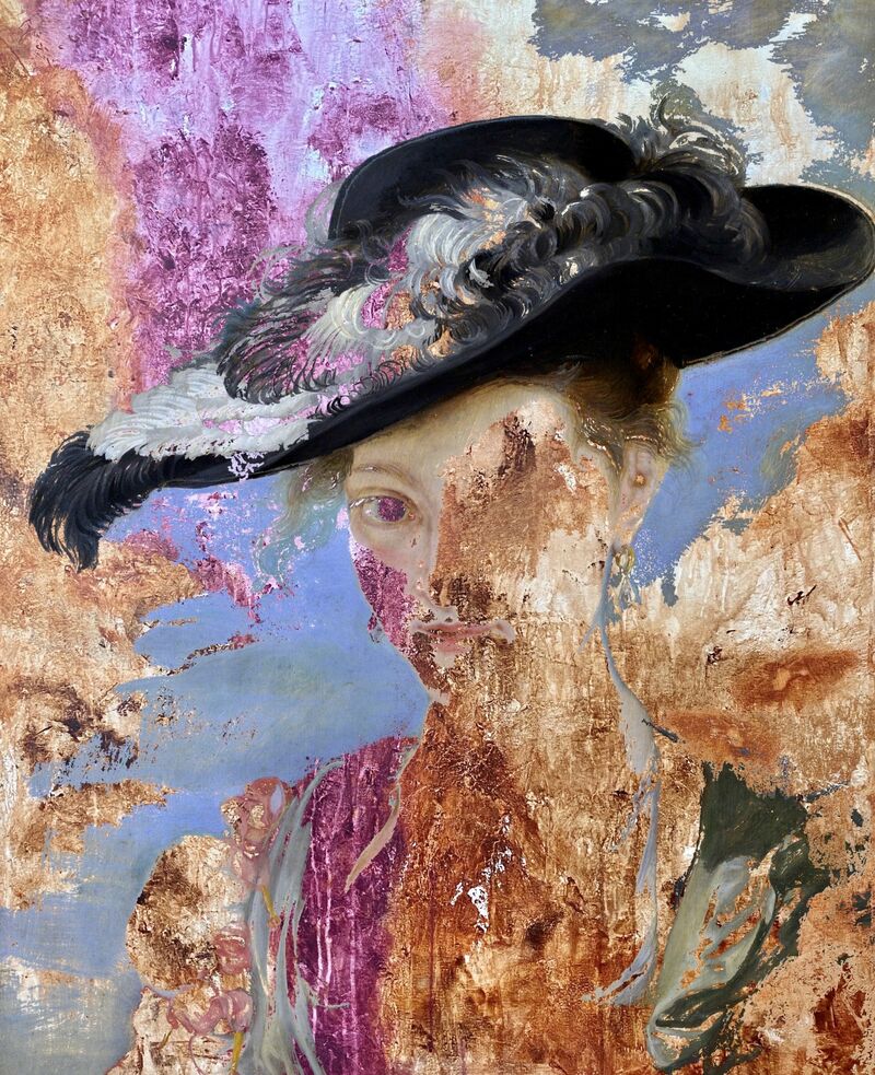 Dama con sombrero negro - a Digital Art by Javier de las Peñas