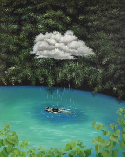Rain of Positivity - a Paint Artowrk by hayoung