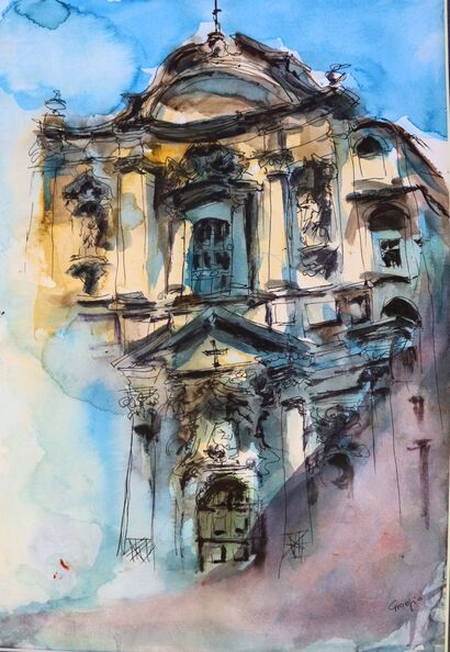 Chiesa Santa Maria Maddalena, Roma - a Paint Artowrk by GIOEGIO