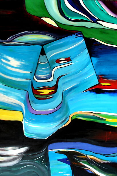 Desert Pool - A Paint Artwork by Lena Stumpf