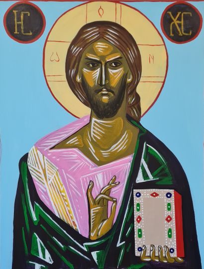 The Pantocrator - a Paintings Artwork by Andr Kart