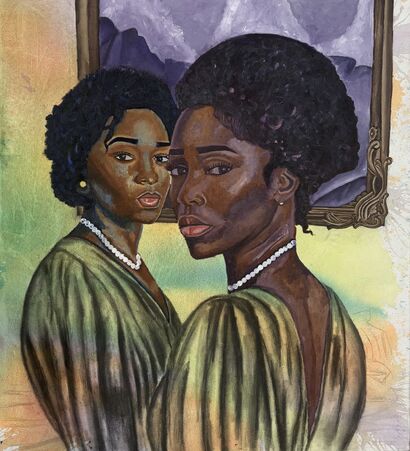 Bond of reflection  - a Paint Artowrk by Winifred  Otowa