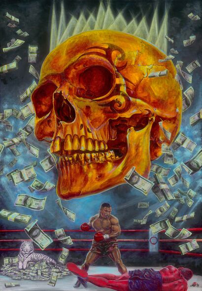 God supports our efforts - a Paint Artowrk by Dávid Hódi