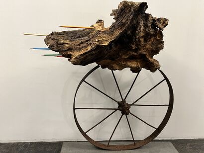 cyclist - a Sculpture & Installation Artowrk by aga chakata
