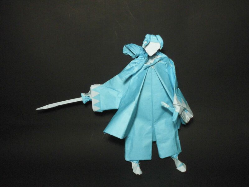 Swordsman (paper folding) - a Art Design by Xiaoxian Huang