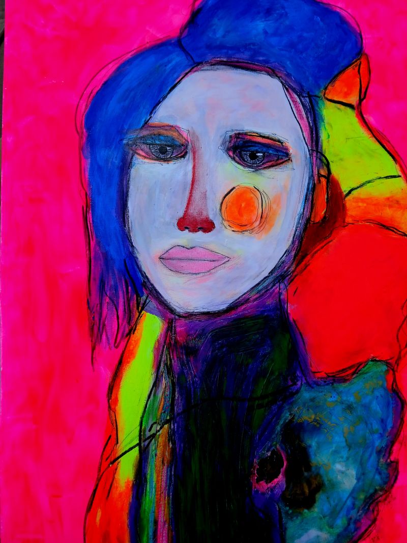 You cannot withstand the storm, they said. I am the storm, she replied. - a Paintings by AnneWeberArt 