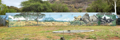 Zimbabwe landscape - a Urban Art Artowrk by Armand Gachet
