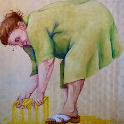 Madame Pipi - a Paint Artowrk by Hoonhout Els