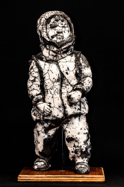 Child of Tibet - a Sculpture & Installation Artowrk by Sylvie Janssen