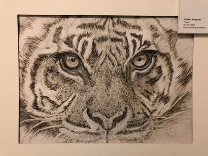 Tiger - a Paint Artowrk by Michiko Lynch