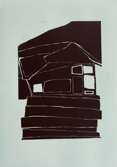 UNTITLED (house10) - a Paint Artowrk by isa geiger