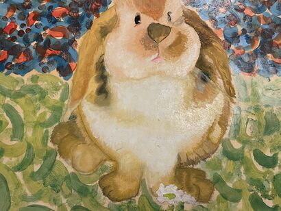 A bunny - A Paint Artwork by carlotta maramarco