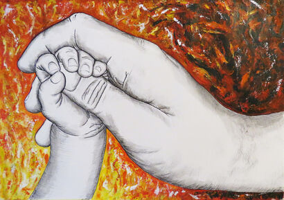 The touch of fire - a Paint Artowrk by Isidora Ivanovic