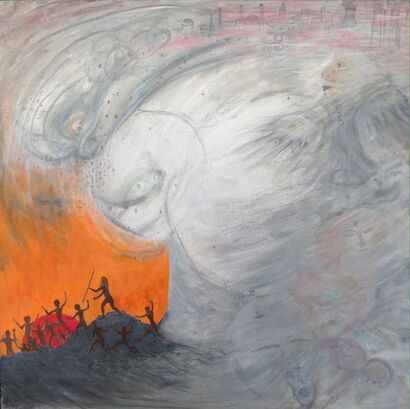 EXPULSION FROM PARADISE - A Paint Artwork by Florian Messner