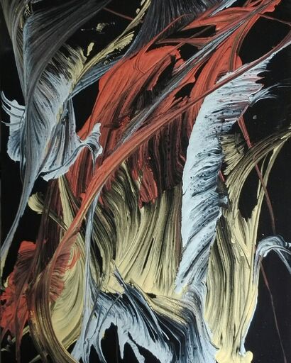 Angeli o demoni - A Paint Artwork by Maria Luisa Pancino