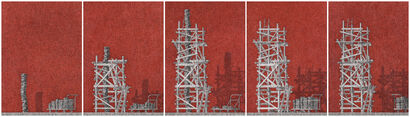 Solness Tower (opus 5A3) - A Paint Artwork by Dato