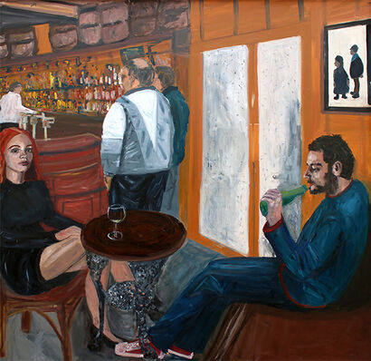 The Couple  - A Paint Artwork by Jacqueline Taylor