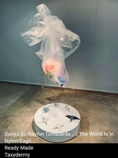World in Nylon Bags - A Sculpture & Installation Artwork by Ugur Caki