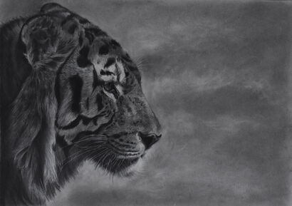 Tiger - A Paint Artwork by Manuela Lecis