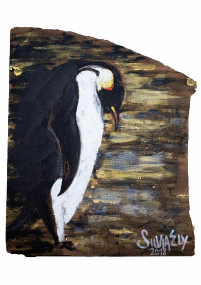 Penguin - a Paint Artowrk by Silviaely