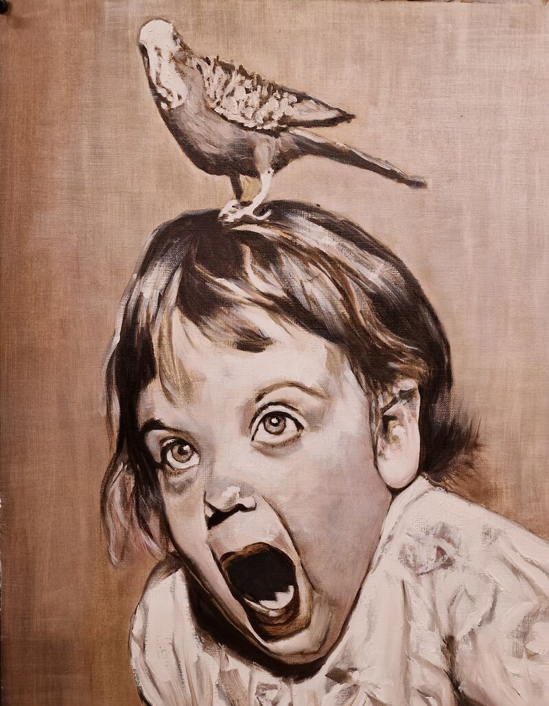 Que inesperada visita!!  - a Paintings by Sara Pérez fernandez