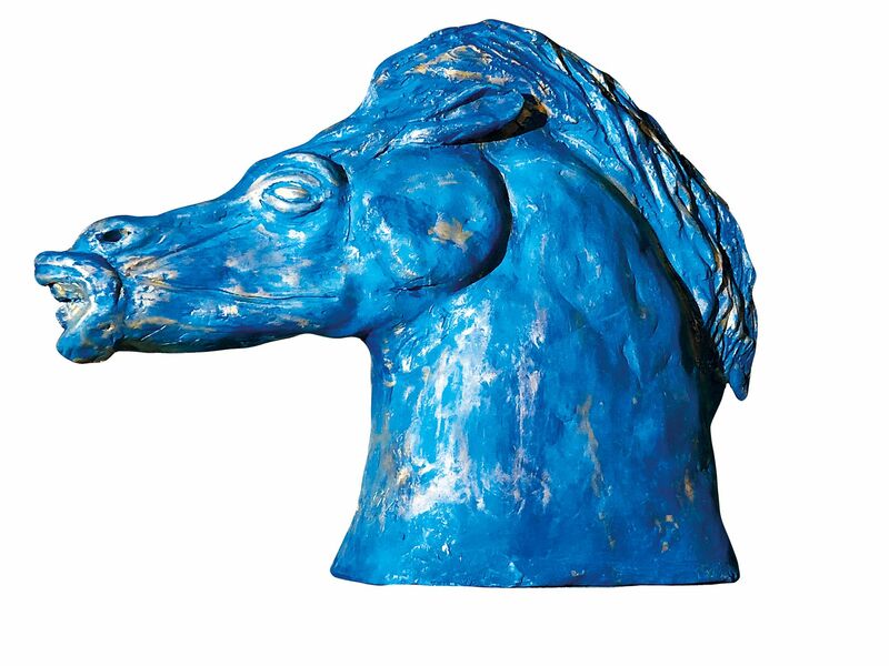 CANDY, the BLUE Horse - a Sculpture & Installation by DuminDa