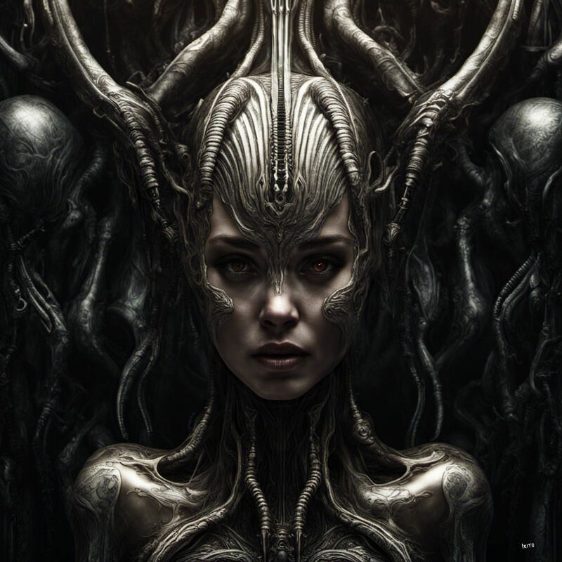 Alien female - a Digital Art by Ikito