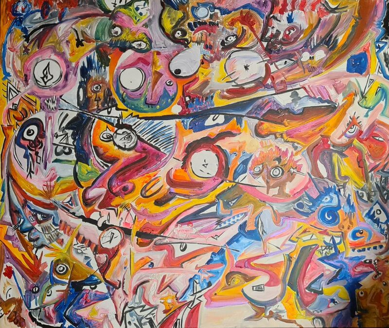 Chaos in my head expressed  - a Paintings by Druwolv