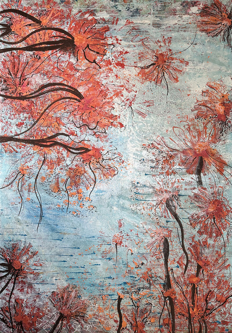 'In between the flowers'  - a Paintings by maria daniela pia walser