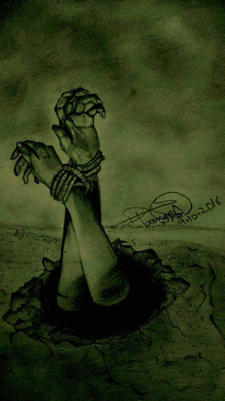 Buried freedom (درگور آزادی) - a Paint by Sharmeen  Arshad