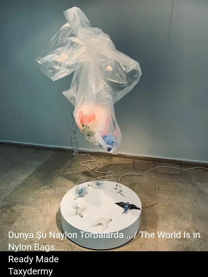World in Nylon Bags - a Sculpture & Installation by Ugur Caki