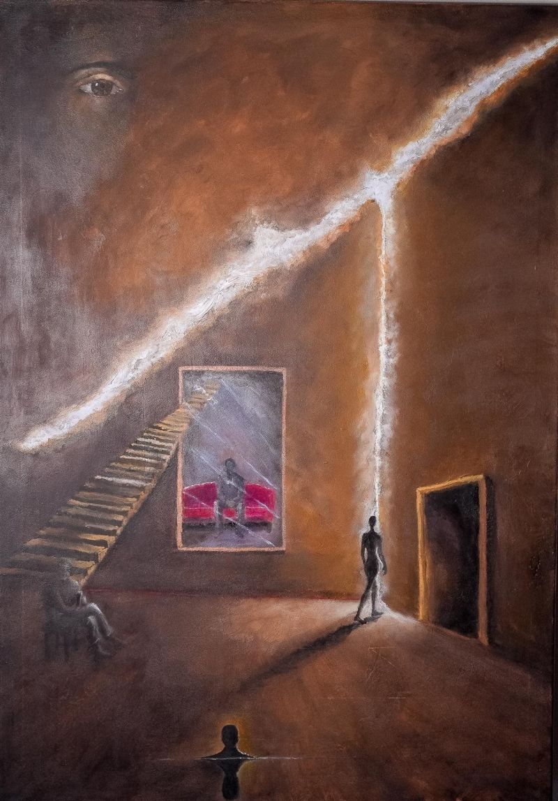 The dividing light - a Paintings by ghotbi reza